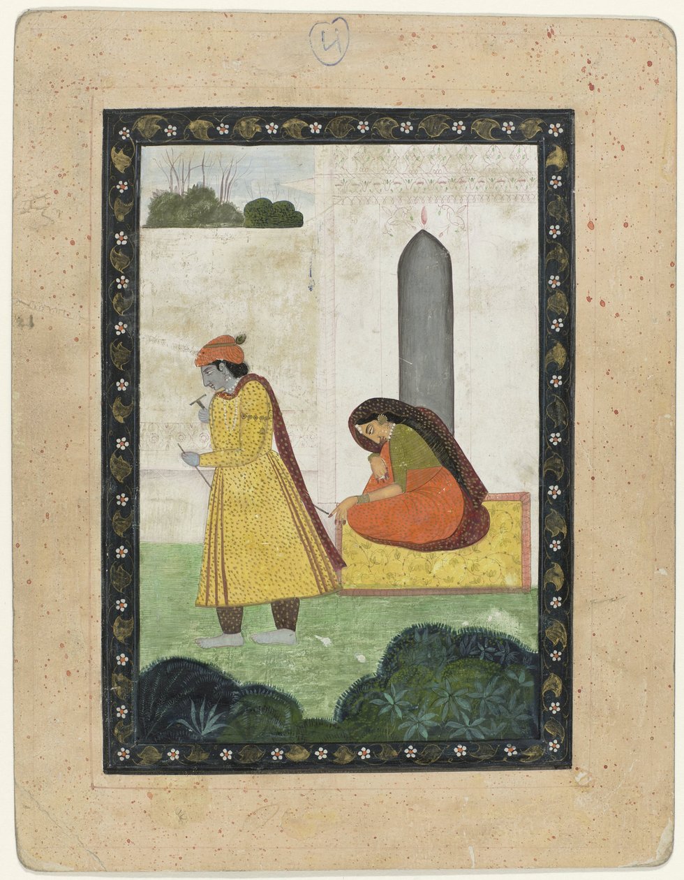 Krishna elhagyja Radhát alkotó: Anonymous