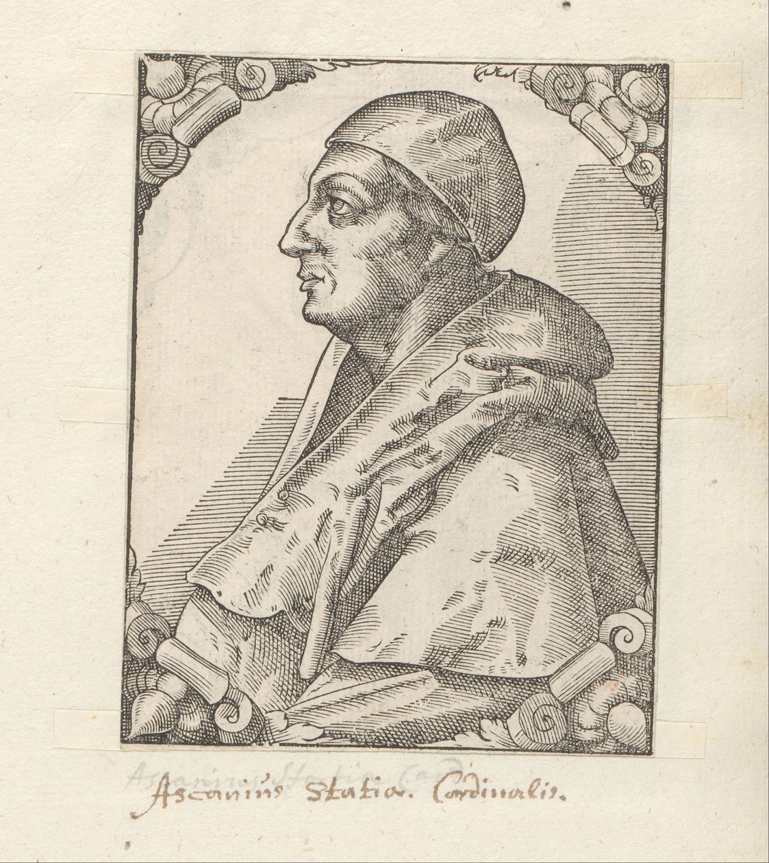 Portré van Ascanio Sforza alkotó: Anonymous