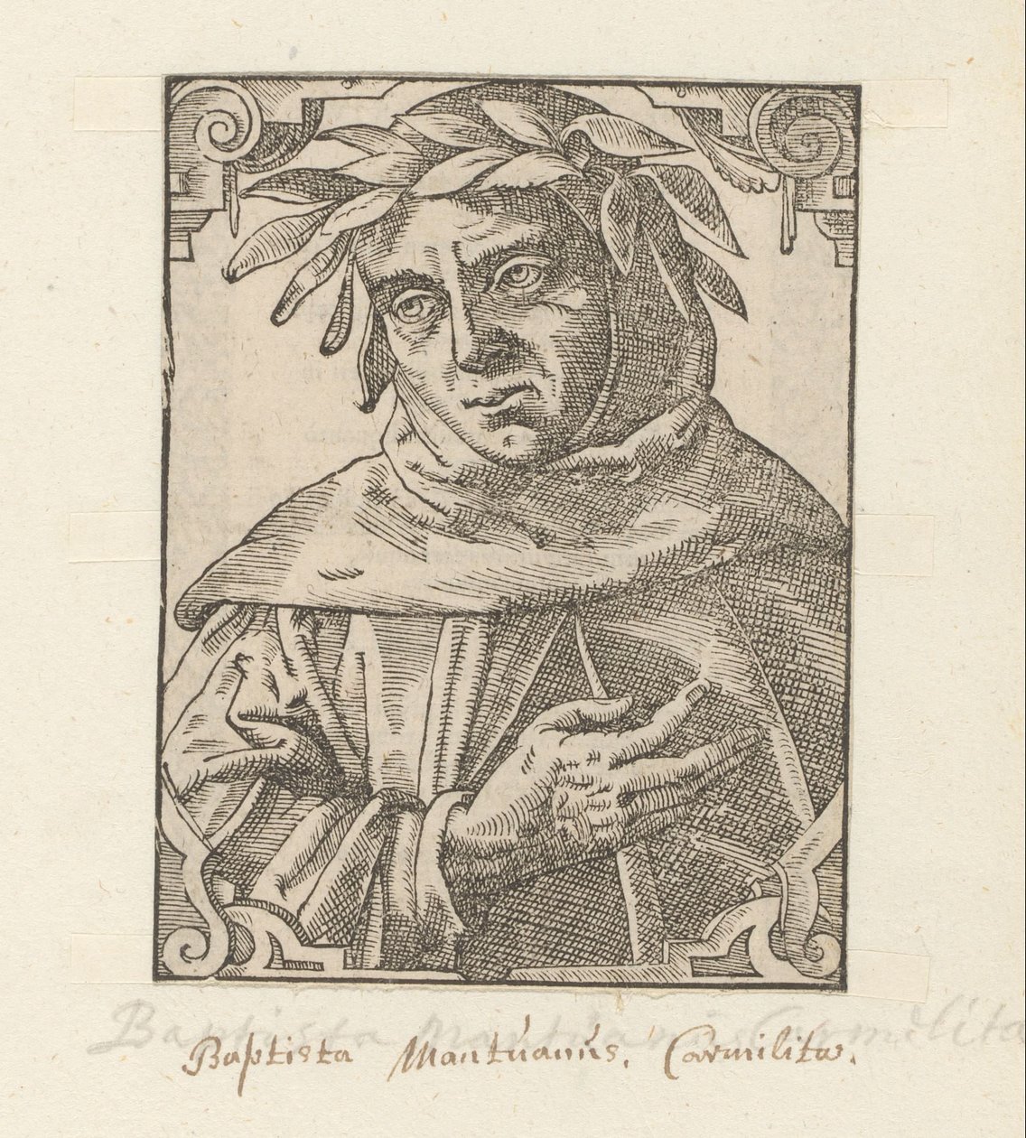 Portré van Baptista Mantuan alkotó: Anonymous