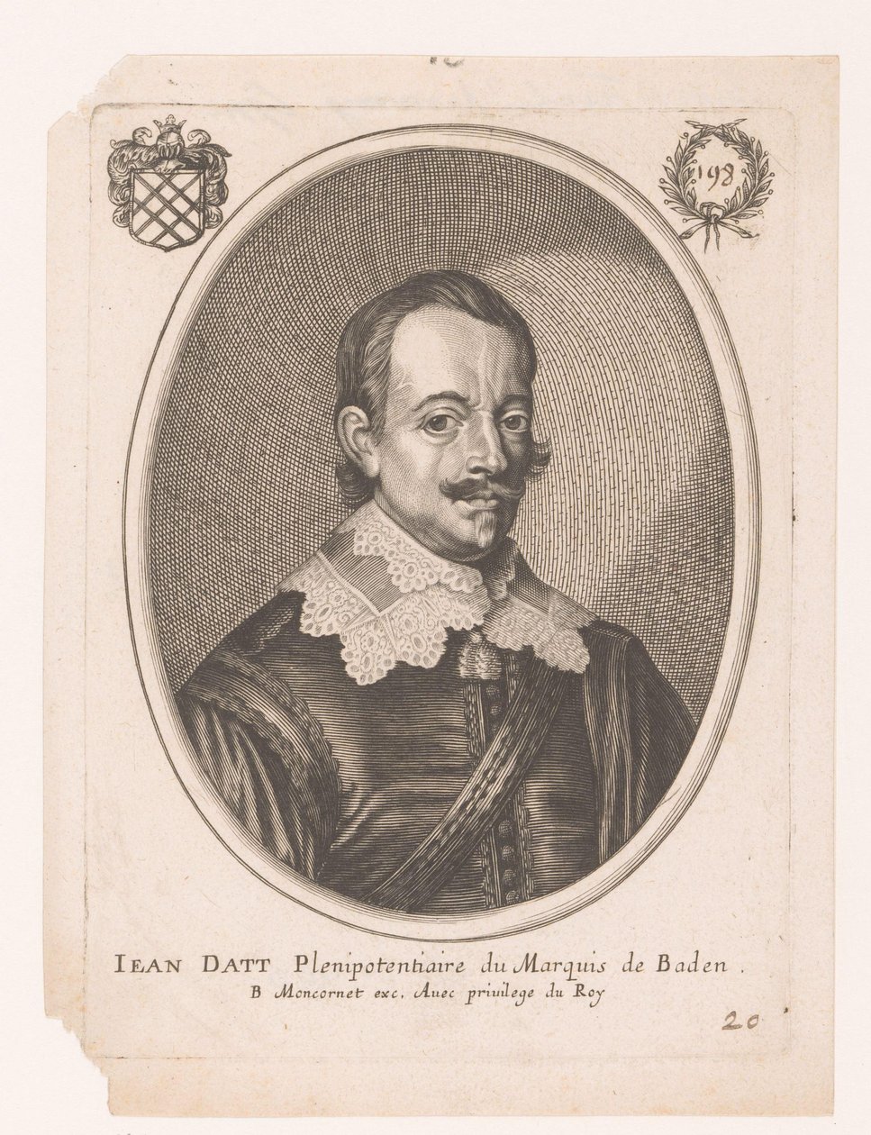 Jean Datt portréja alkotó: Anonymous