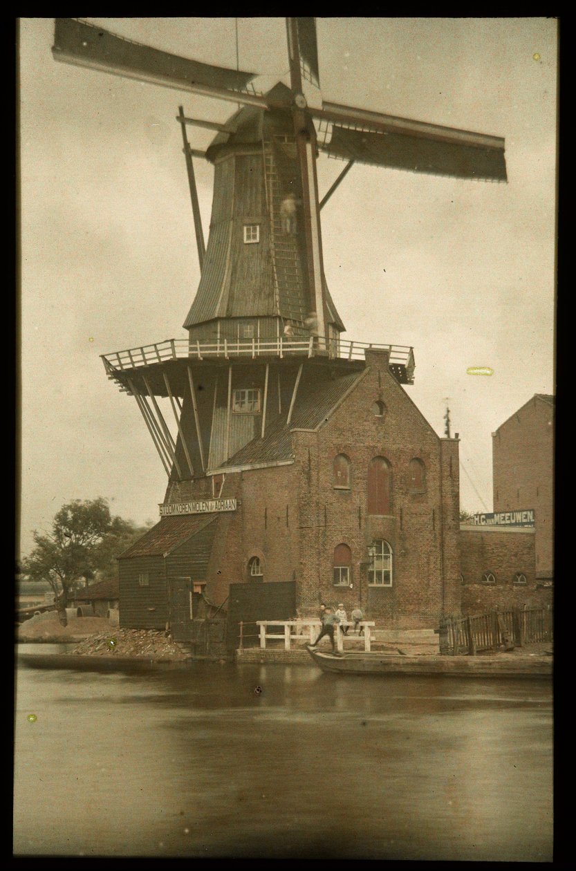 De Adriaan gőzmalom a Spaarne-n, Haarlem alkotó: Anonymous