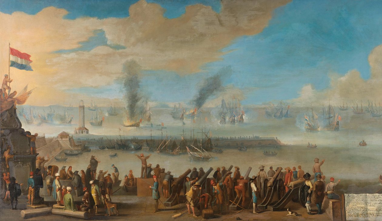 A Livorno melletti csata (1653. március 14.) alkotó: Anonymous