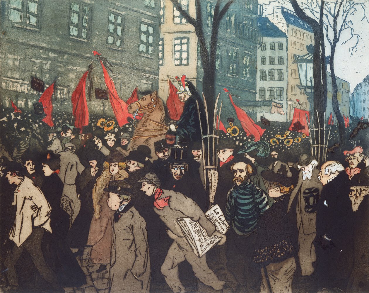 Clemence Louise Michel temetése január 22-én alkotó: Anonymous Anonymous