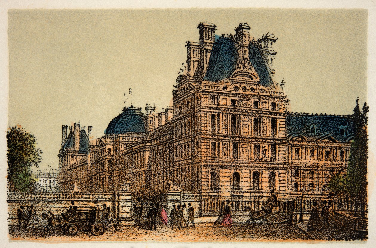 Párizs 1874: Les Tuileries, Magángyűjtemény alkotó: Anonymous Anonymous