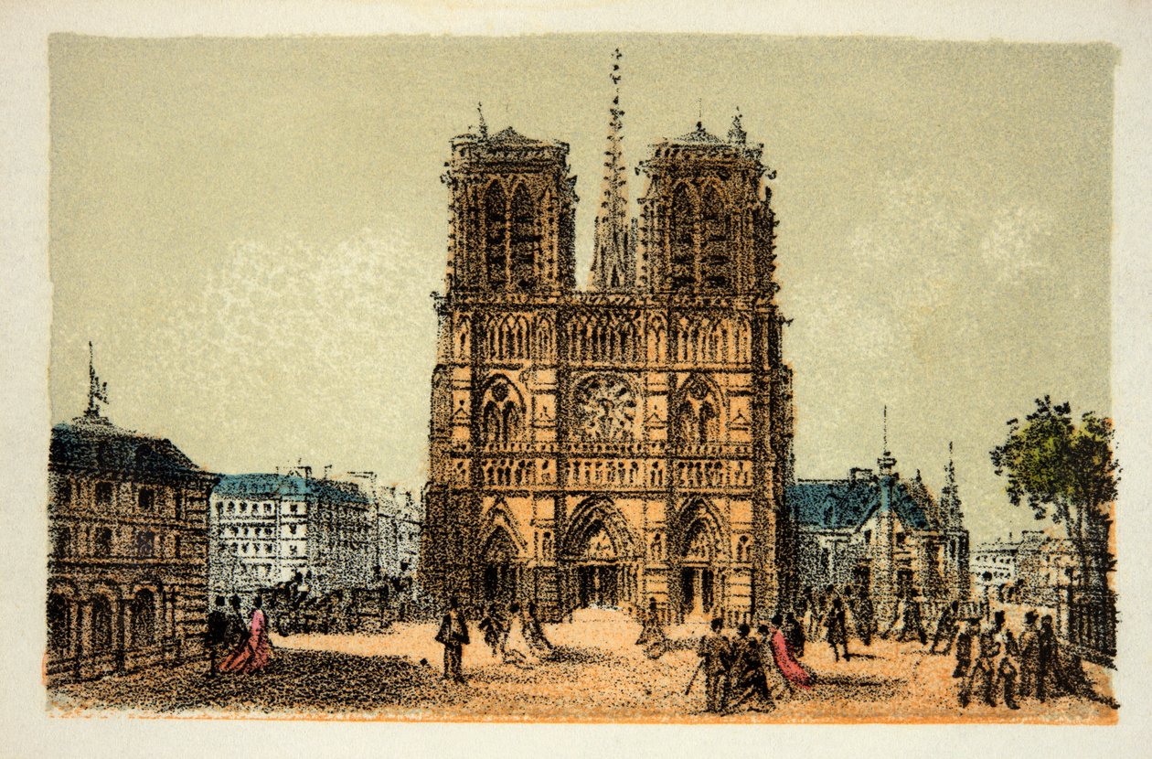 Párizs 1874: Notre Dame, Magángyűjtemény alkotó: Anonymous Anonymous