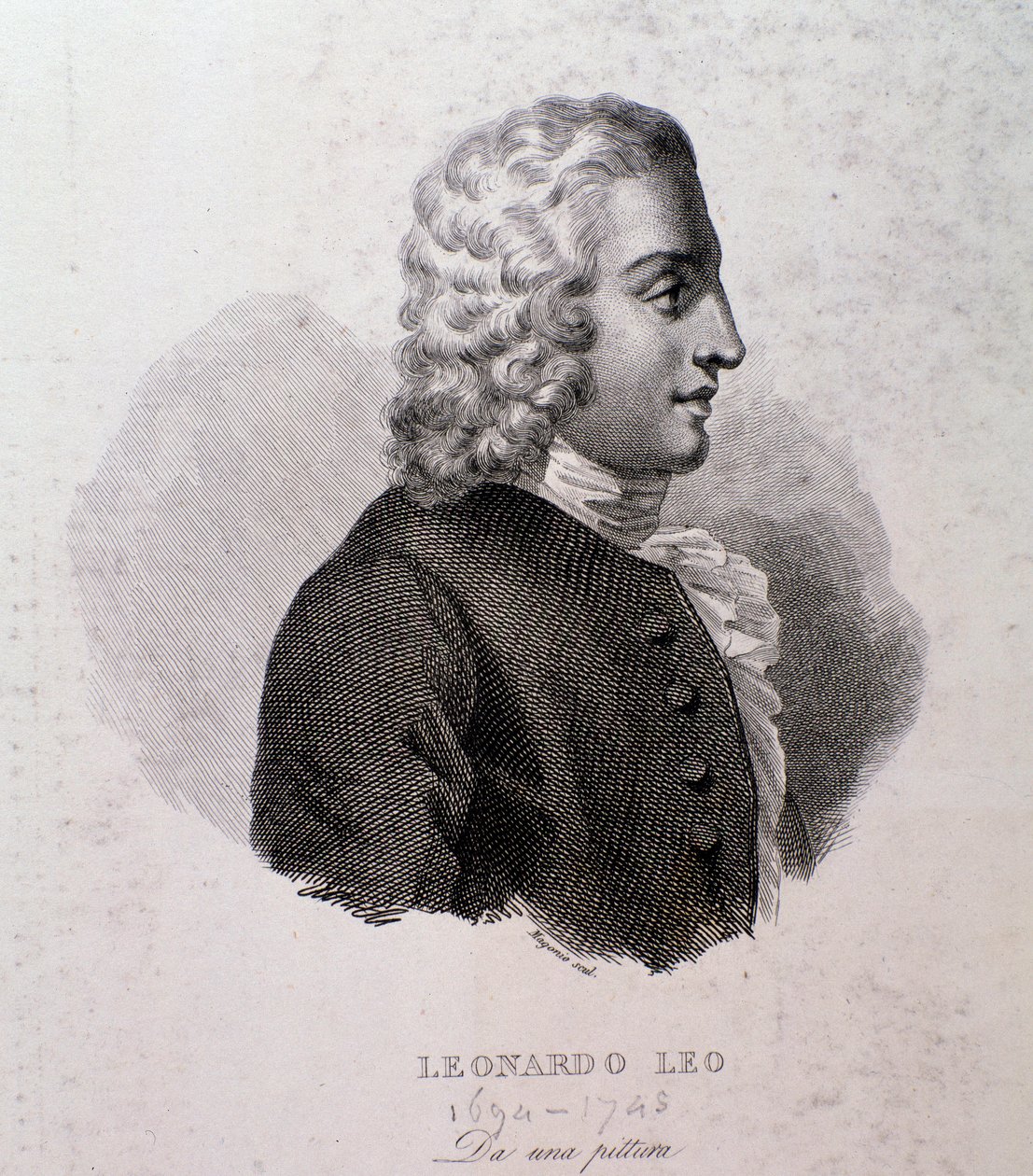 Leo Leonardo portréja (metszet) alkotó: Anonymous Anonymous