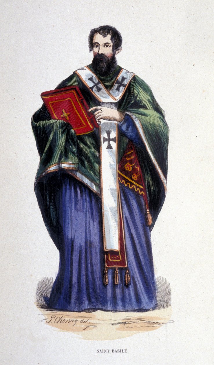 Szent Bazil. Metszet 1830 körül. Milánó alkotó: Anonymous Anonymous