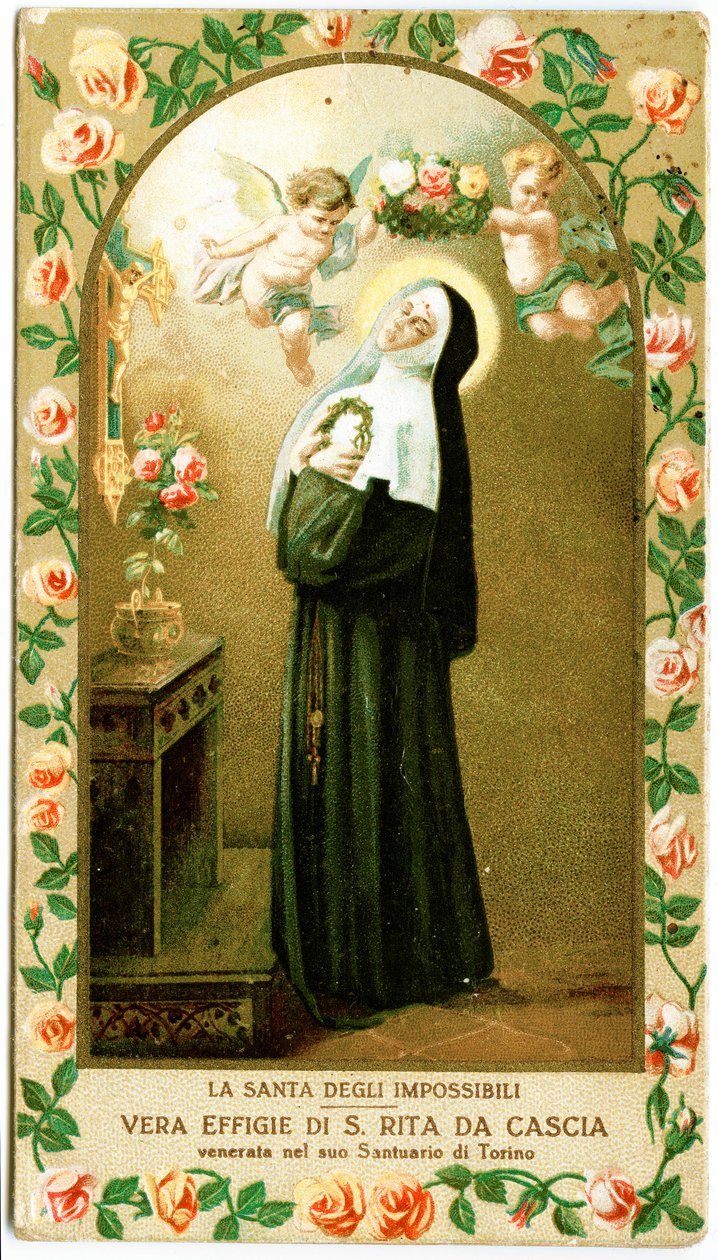 Casciai Szent Rita (metszet alkotó: Anonymous Anonymous