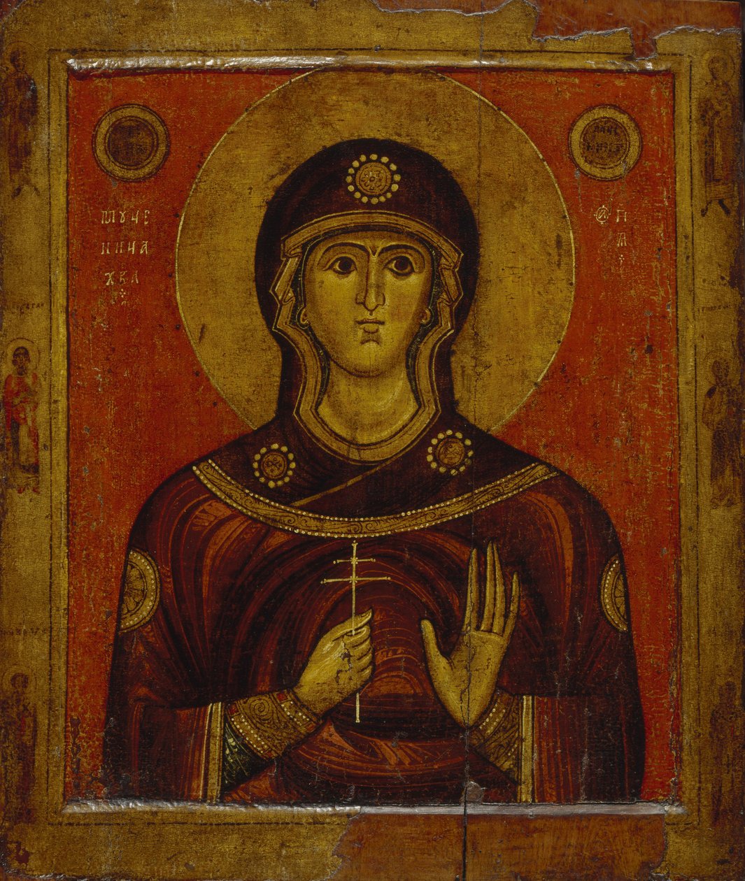 Saint Juliana, 13. század eleje. alkotó: Anonymous Russian icon painter