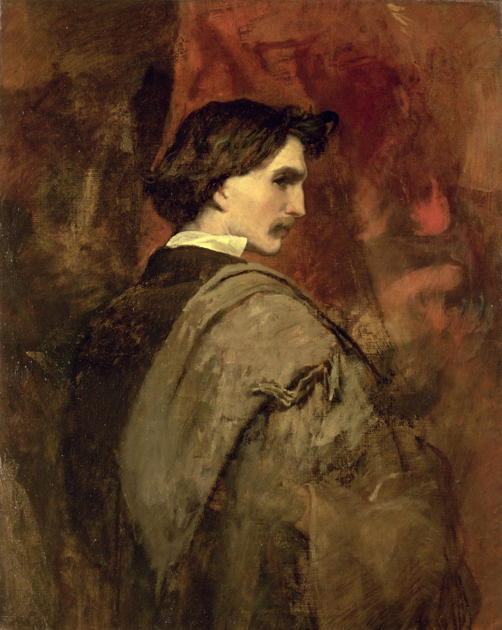Önarckép, 1860 körül alkotó: Anselm Feuerbach
