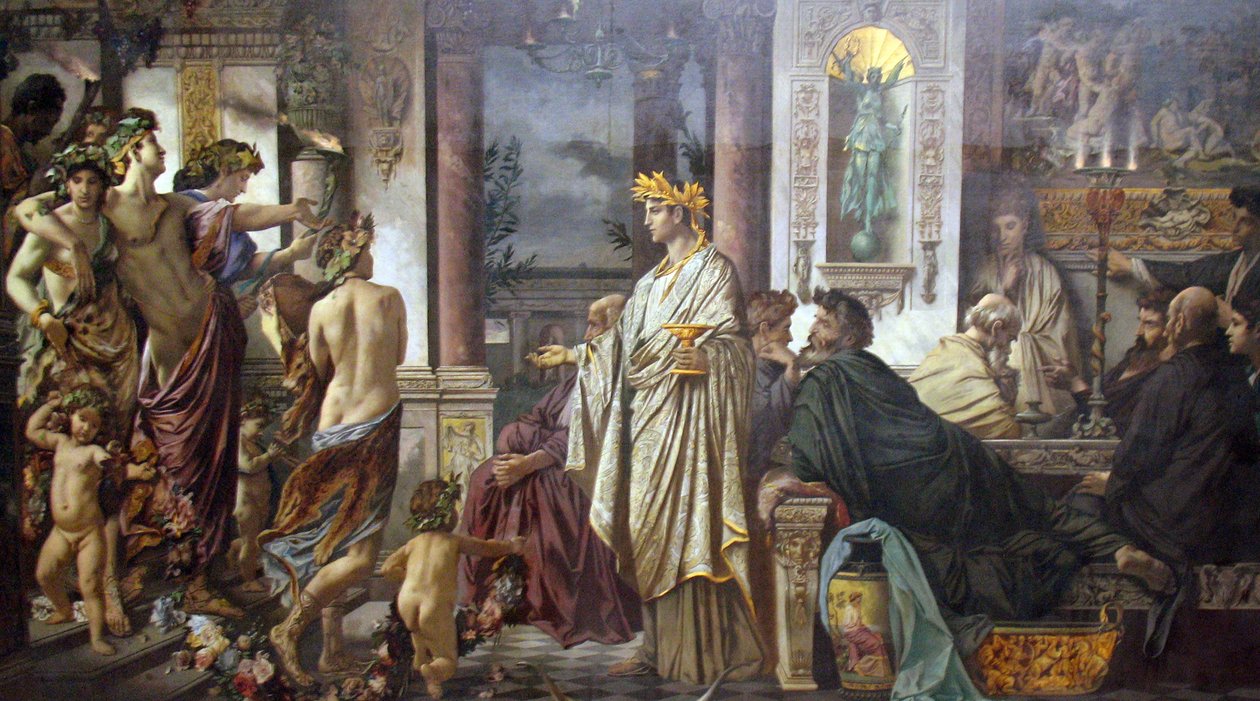 A bankett (Platón után) alkotó: Anselm Feuerbach
