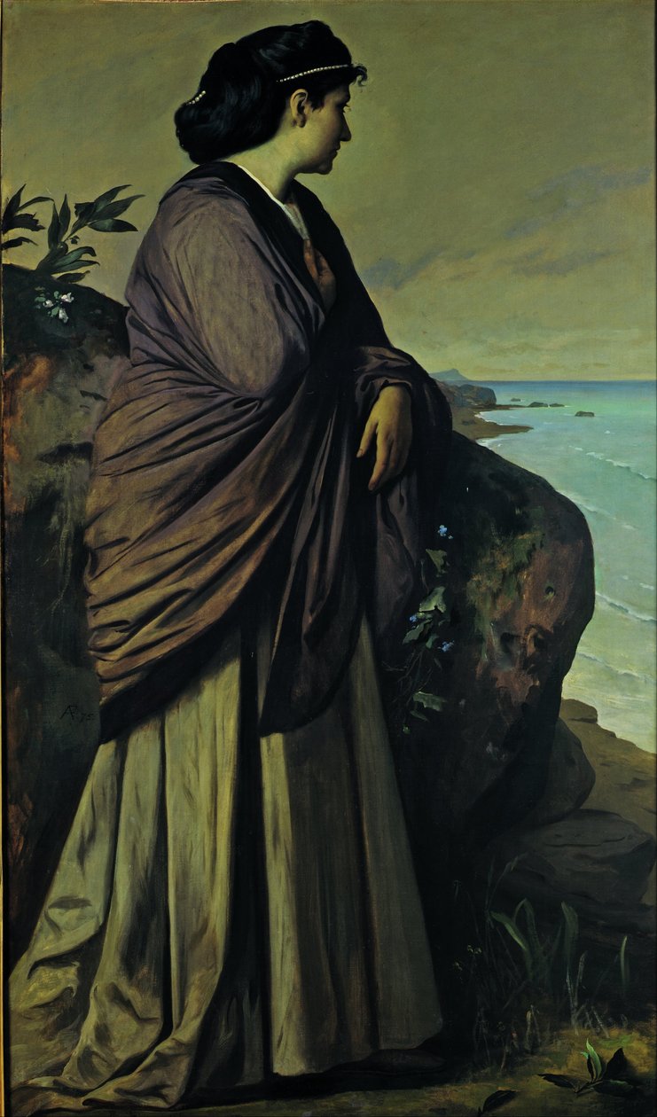 Tengerparton (Modern Iphigenia) alkotó: Anselm Feuerbach