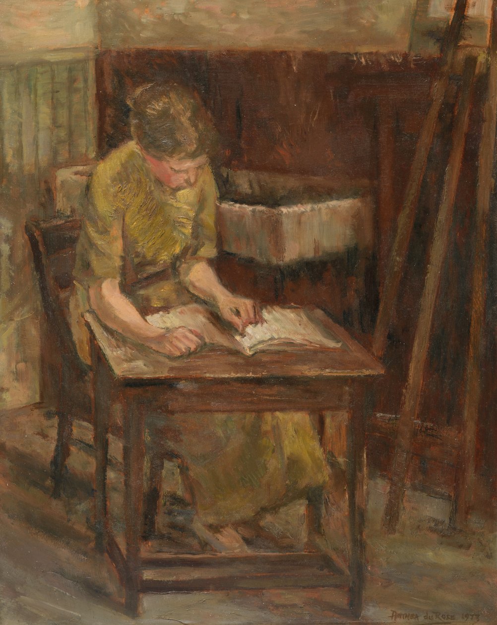 Olvasó lány (II) alkotó: Anthea Durose