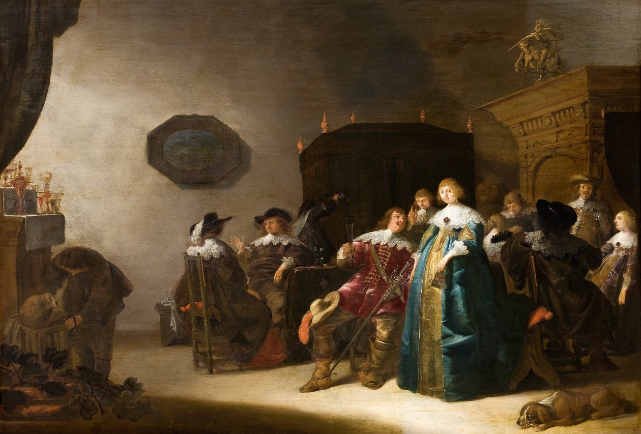 Vidám társaság alkotó: Anthonie Palamedes