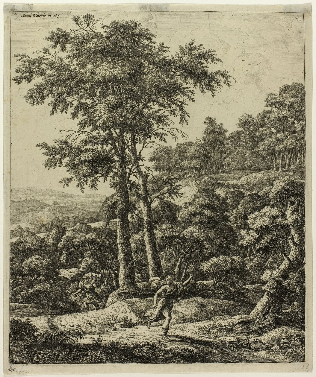 Apolló és Daphne alkotó: Anthonie Waterloo