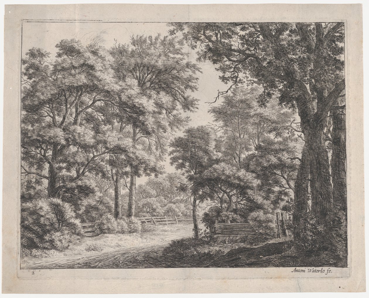 The Trimmed Groves, 17. század. alkotó: Anthonie Waterloo