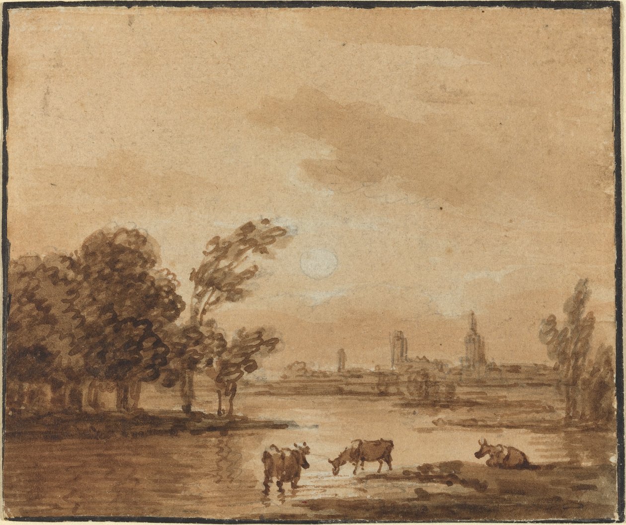 Tájkép alkotó: Anthonie van Borssom