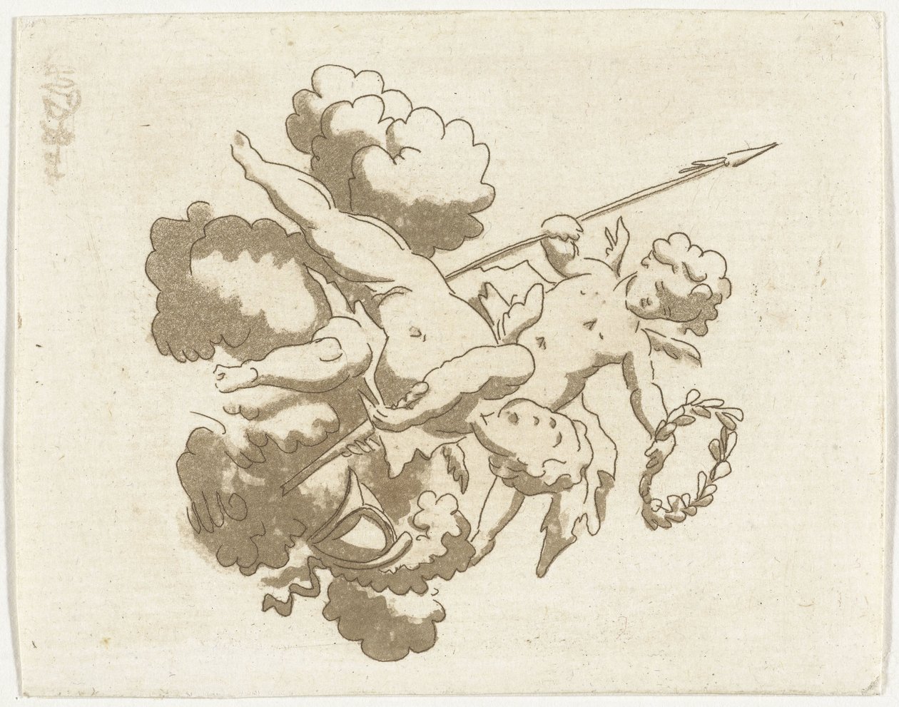 két putti alkotó: Anthonie van den Bos