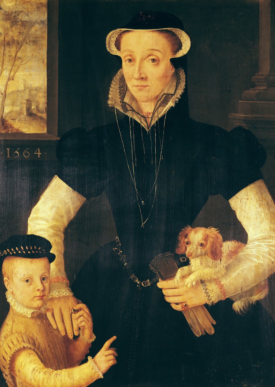 Egy özvegy és fia, 1564 alkotó: Anthonis van Dashorst Mor