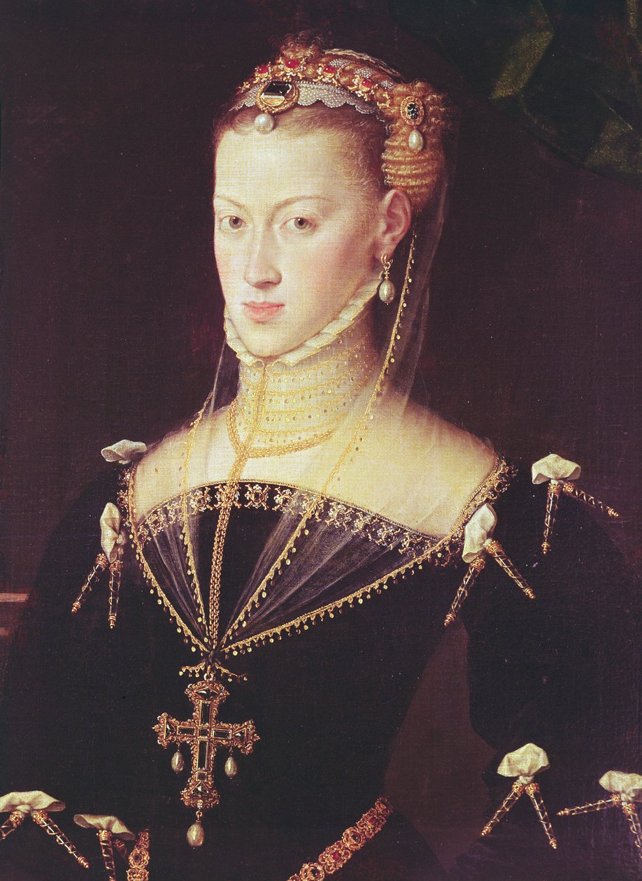 Mária osztrák főhercegnő, 1551 (498704 részlet) alkotó: Anthonis van Dashorst Mor
