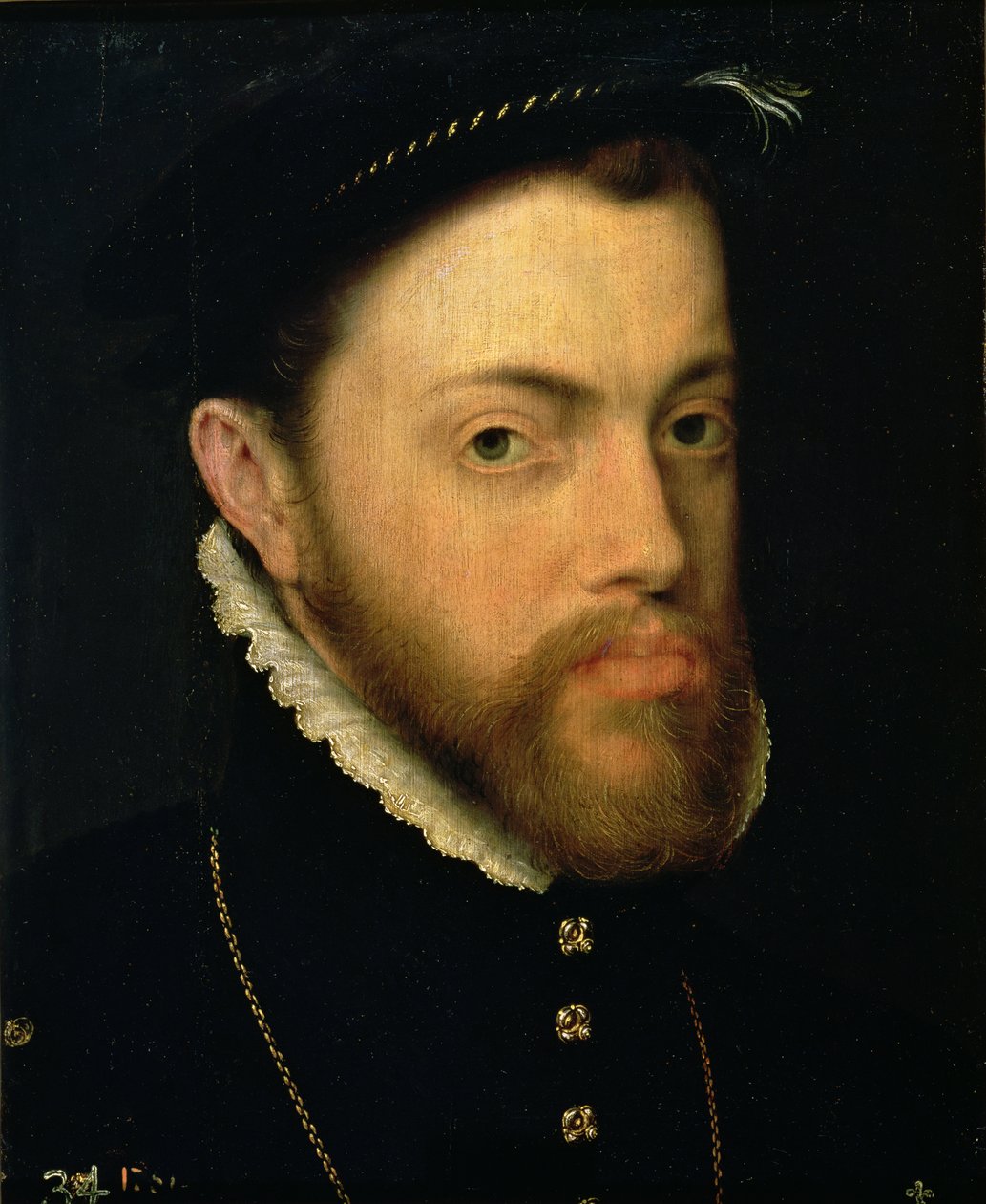II. Fülöp spanyol portréja (1527-98) alkotó: Anthonis van Dashorst Mor