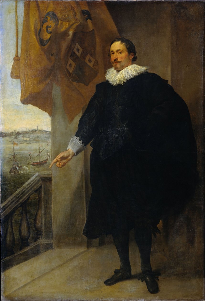 Nicolaes van der Borght portréja. Antwerpeni kereskedő alkotó: Anthony van Dyck