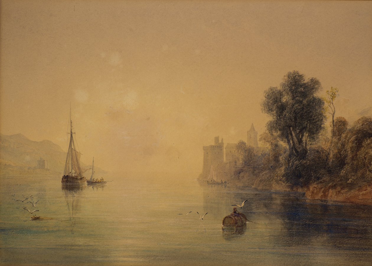 Folyói jelenet alkotó: Anthony Vandyke Copley Fielding