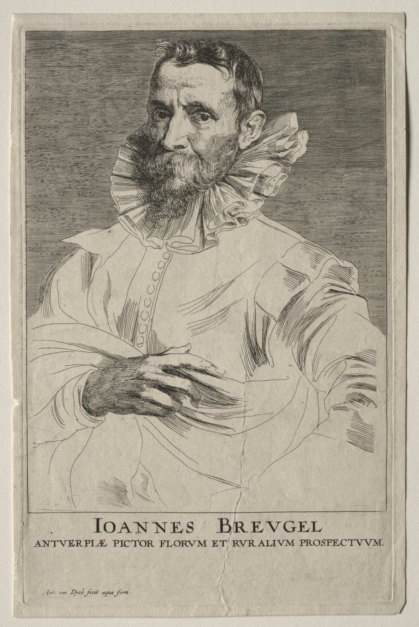 Jan Brueghel portréja alkotó: Anthony van Dyck