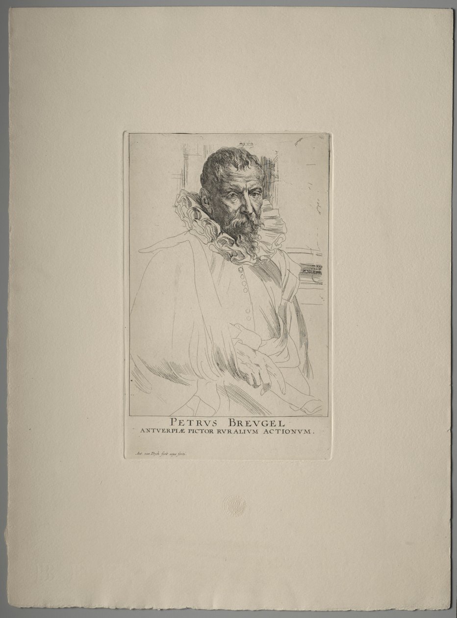 Pieter Brueghel portréja. alkotó: Anthony van Dyck