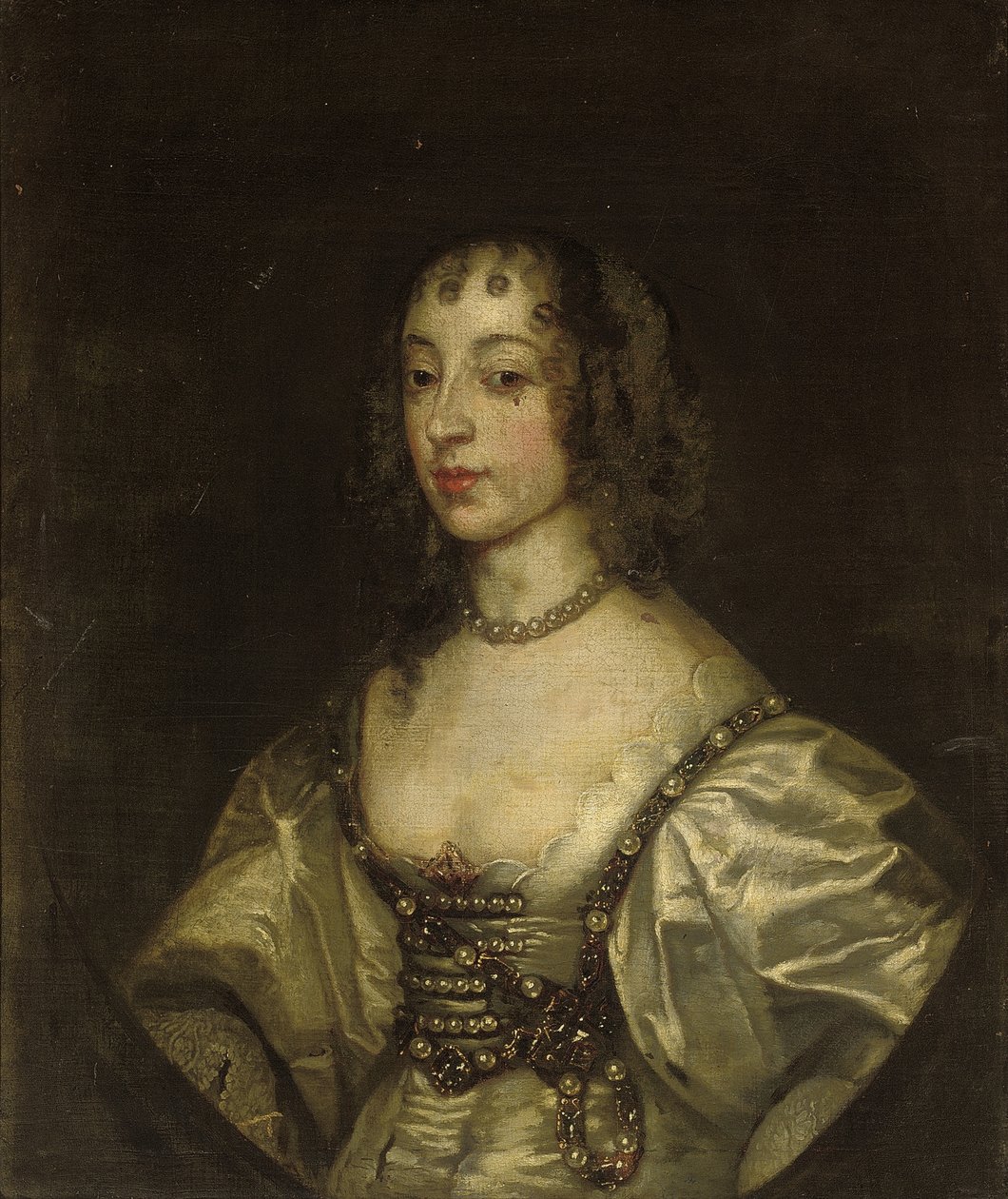 Henrietta Mária királyné portréja alkotó: Anthony van Dyck