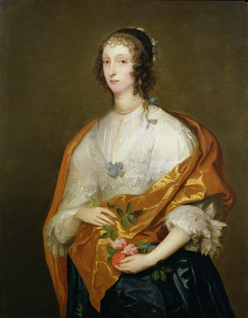 Henrietta Mária királynő (1609-69) alkotó: Anthony van Dyck
