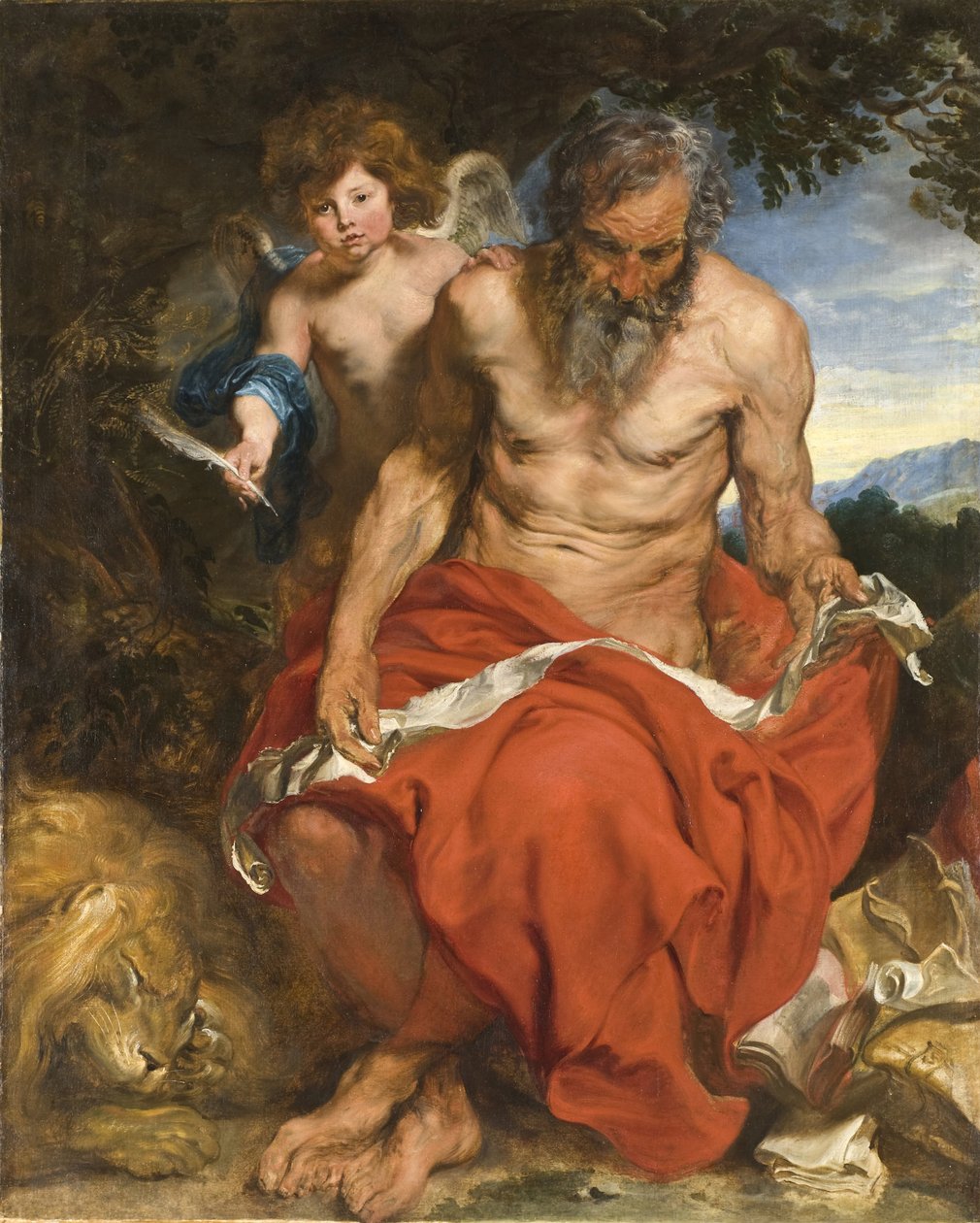 Szent Jeromos, 1618-1619 alkotó: Anthony van Dyck