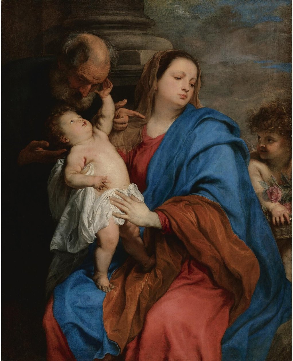 A Szent Család egy angyallal alkotó: Anthony van Dyck