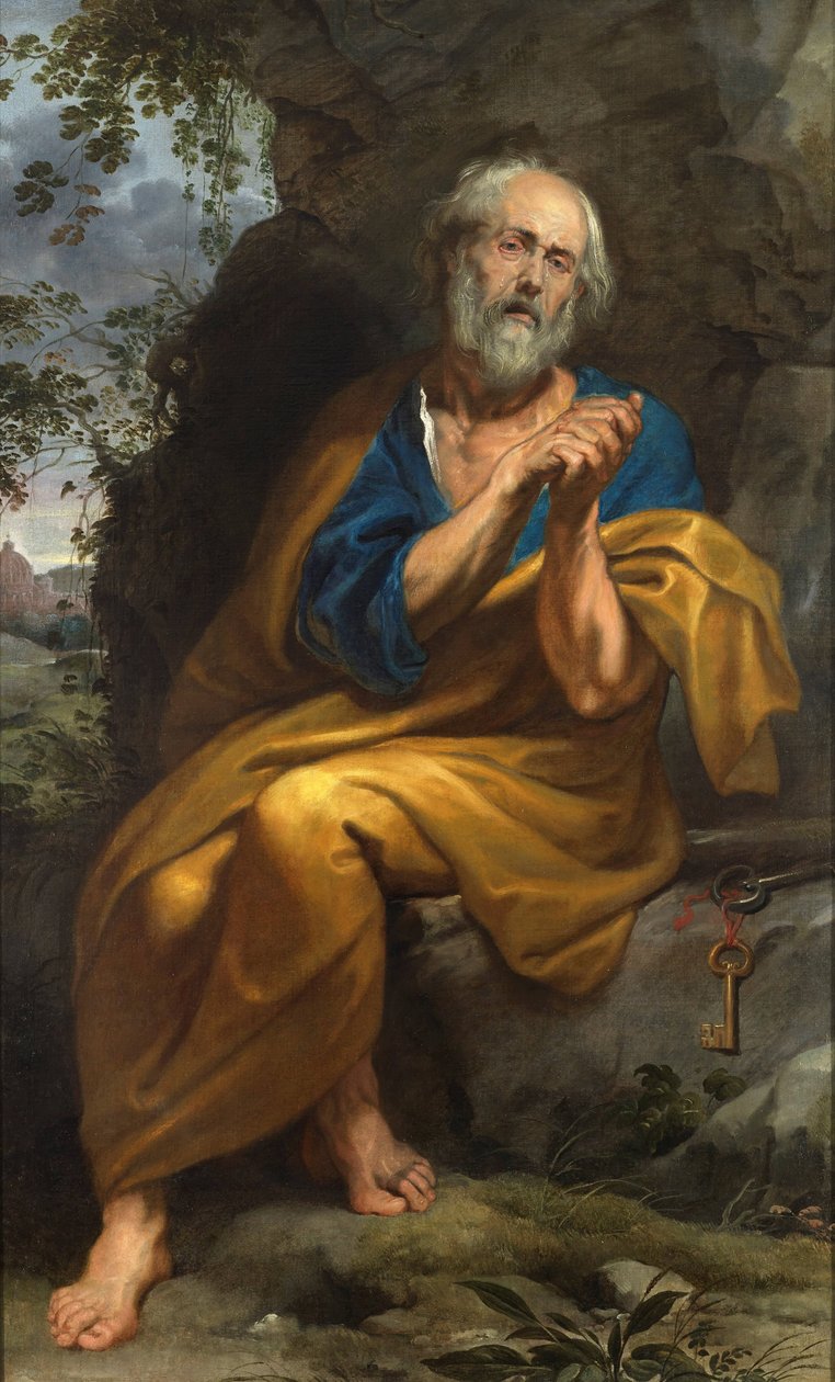 A bűnbánó Szent Péter alkotó: Anthony van Dyck