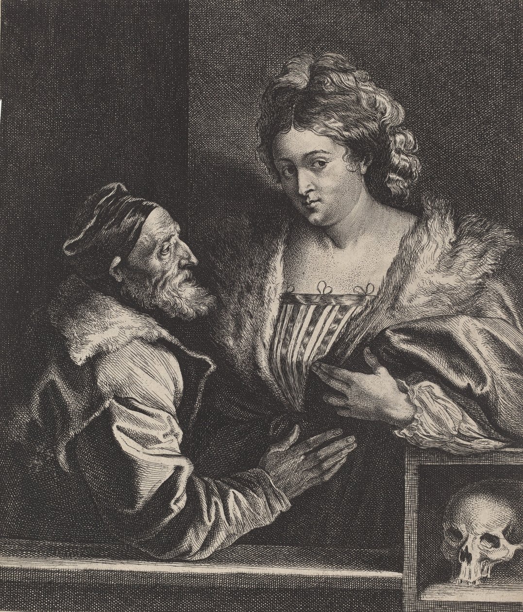 Tizian úrnője. alkotó: Anthony van Dyck