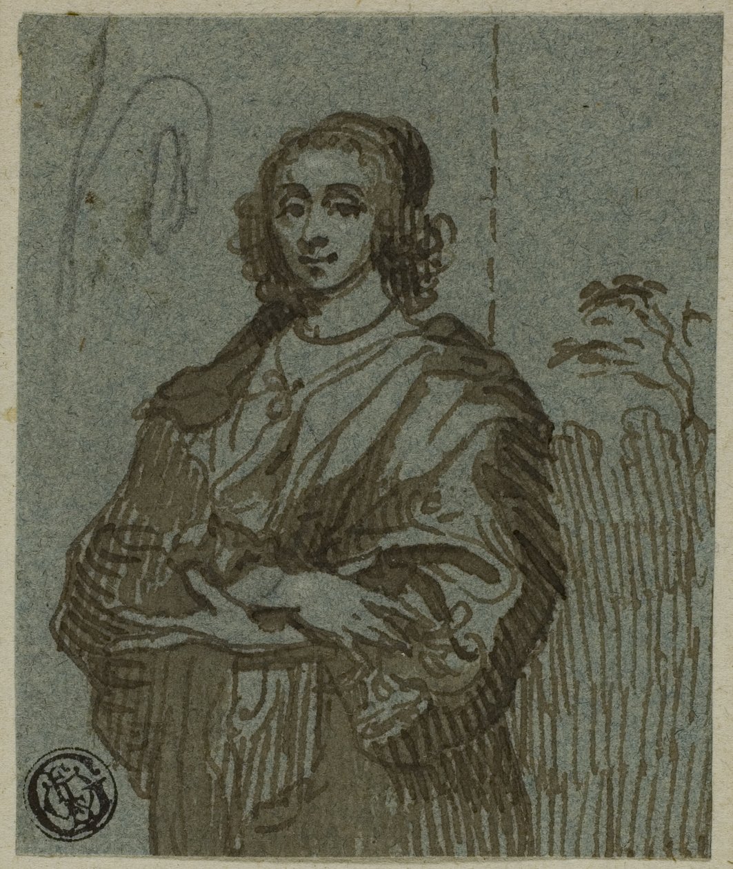 Három negyed hosszúságú nő keresztbe tett karokkal alkotó: Anthony van Dyck