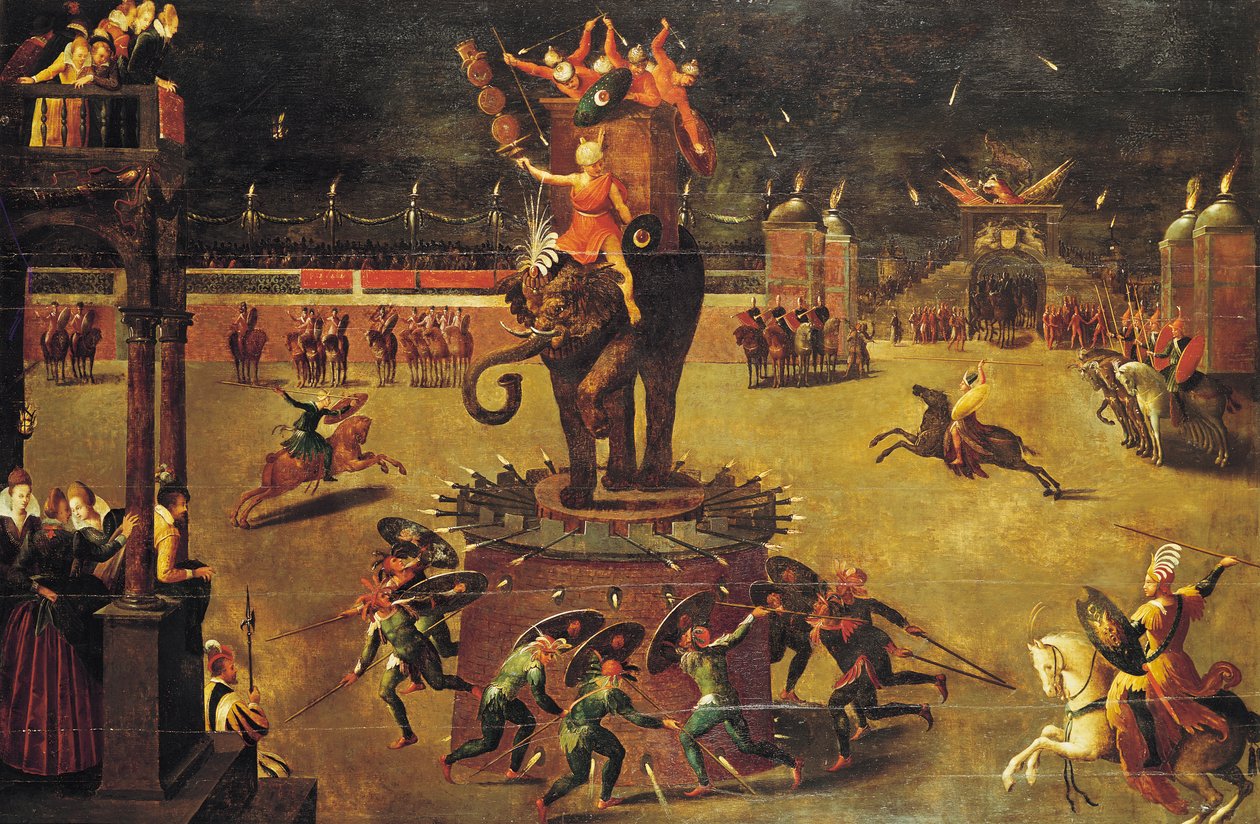 Az elefántkörhinta alkotó: Antoine Caron
