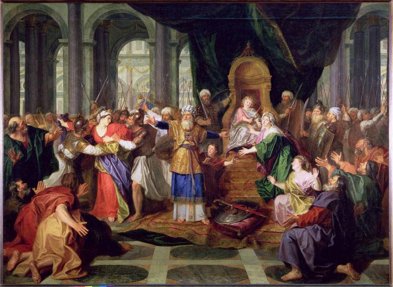 Athalia kiűzetése a templomból, 1697 körül alkotó: Charles Antoine Coypel