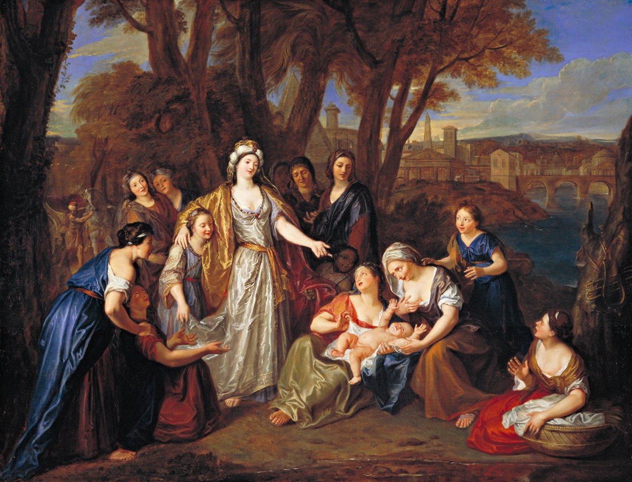 Mózes megtalálása, 1699 előtt alkotó: Charles Antoine Coypel
