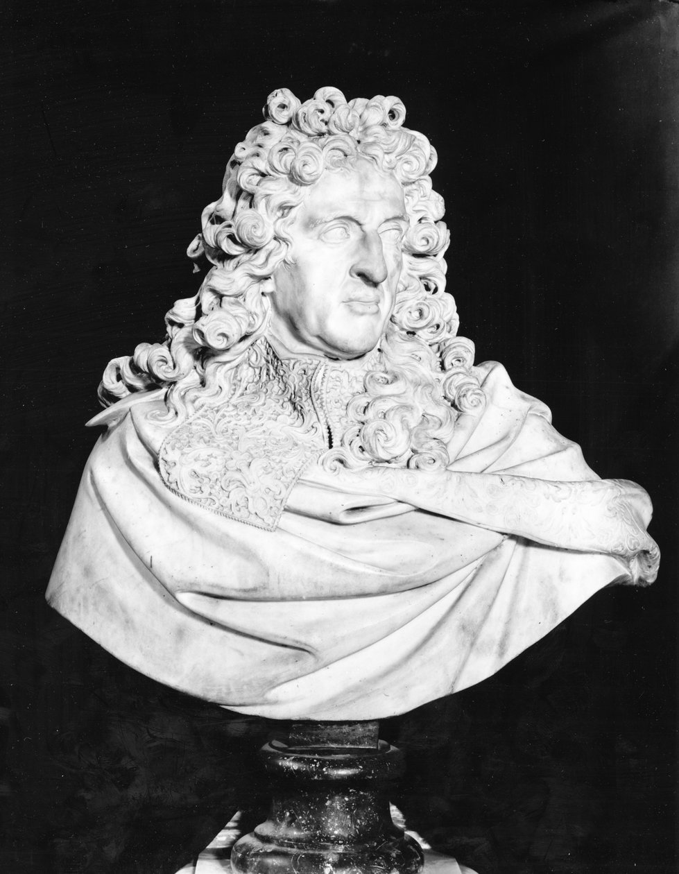 Andre Le Notre mellszobra (1613-1700), 1700 után (márvány) alkotó: Antoine Coysevox
