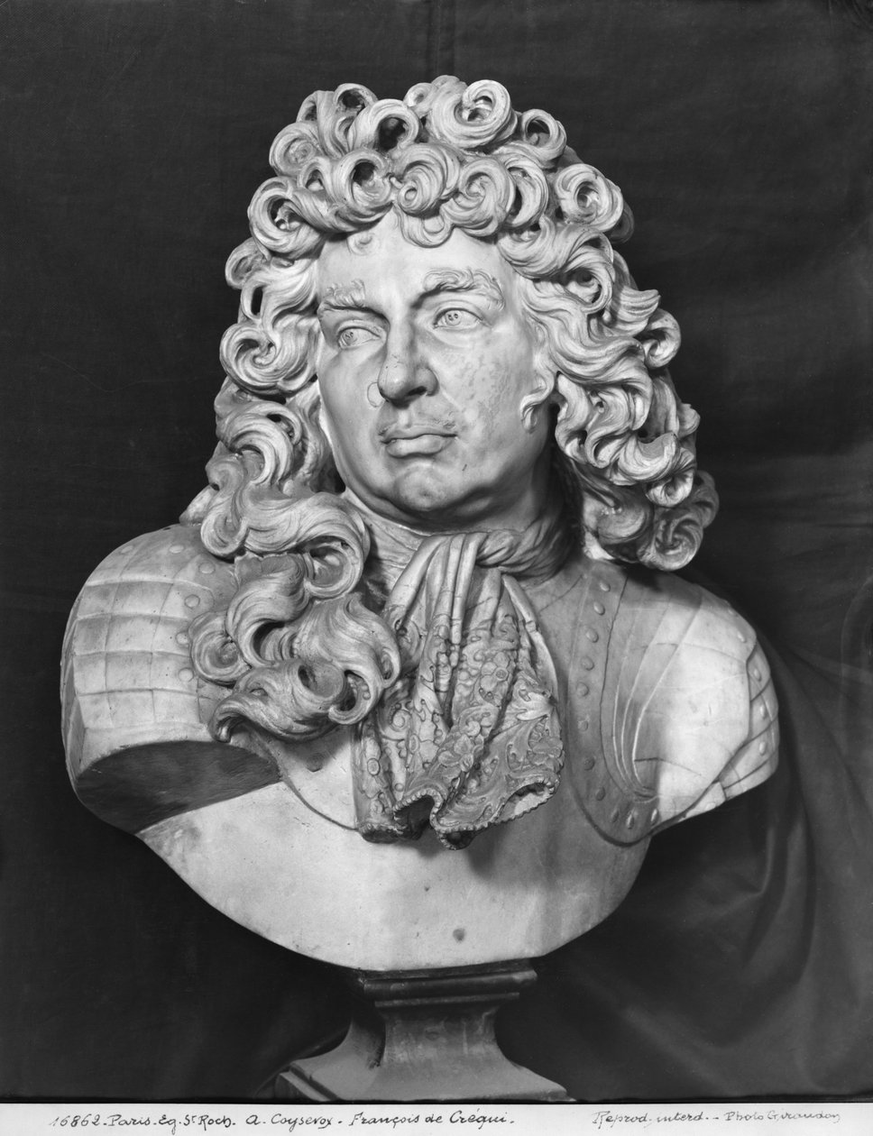 Francois de Crequy mellszobra, 1690 körül (márvány) alkotó: Antoine Coysevox