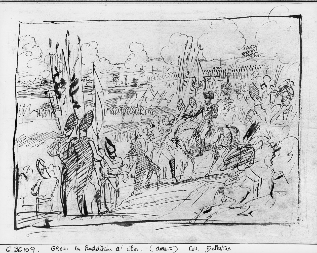 I. Napóleon fogadja Mack tábornokot Ulm kapitulációján, 1805. október 20-án. alkotó: Antoine Jean Gros