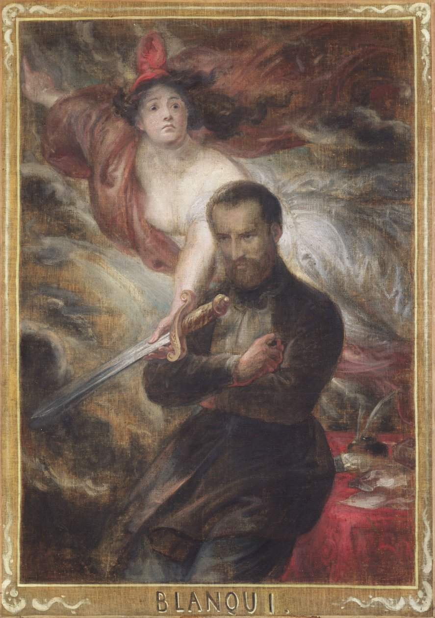 Louis-Auguste Blanqui (1805-81) portréja (olaj, vászon átkerült a táblára) alkotó: Antoine Wiertz