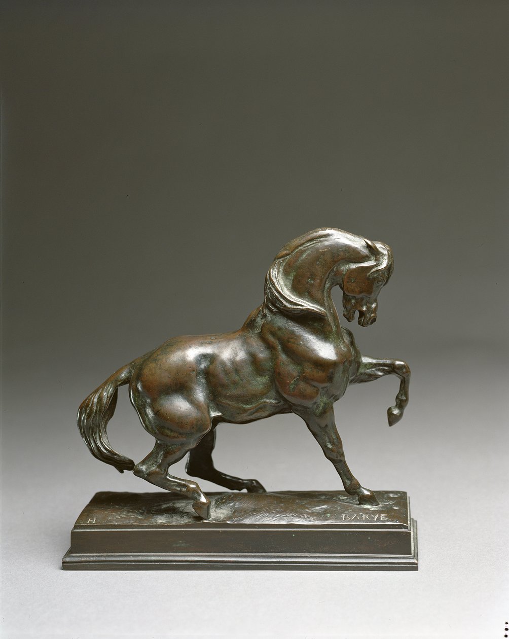 Török ló, 1920 (fekete patinás bronz) alkotó: Antoine Louis Barye