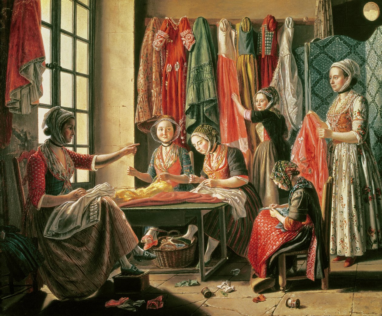 A Couturier műhelye, Arles, 1760 alkotó: Antoine Raspal