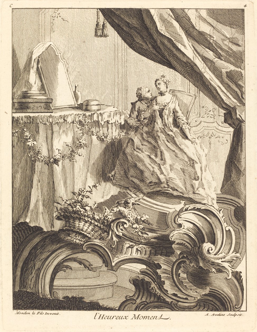 A boldog pillanat, 1736. alkotó: Antoine Aveline