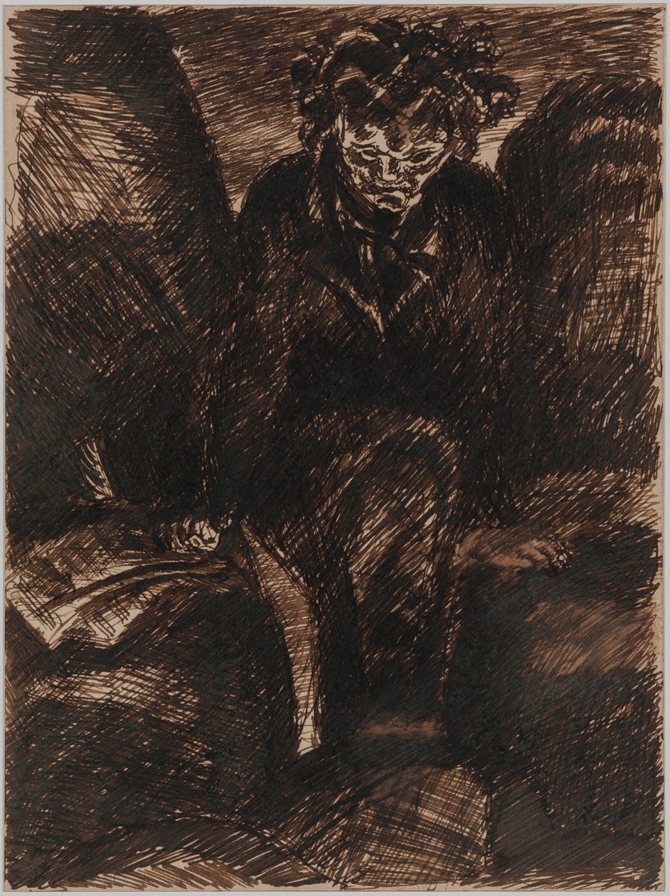 Beethoven, c. 1922. alkotó: Emile Antoine Bourdelle