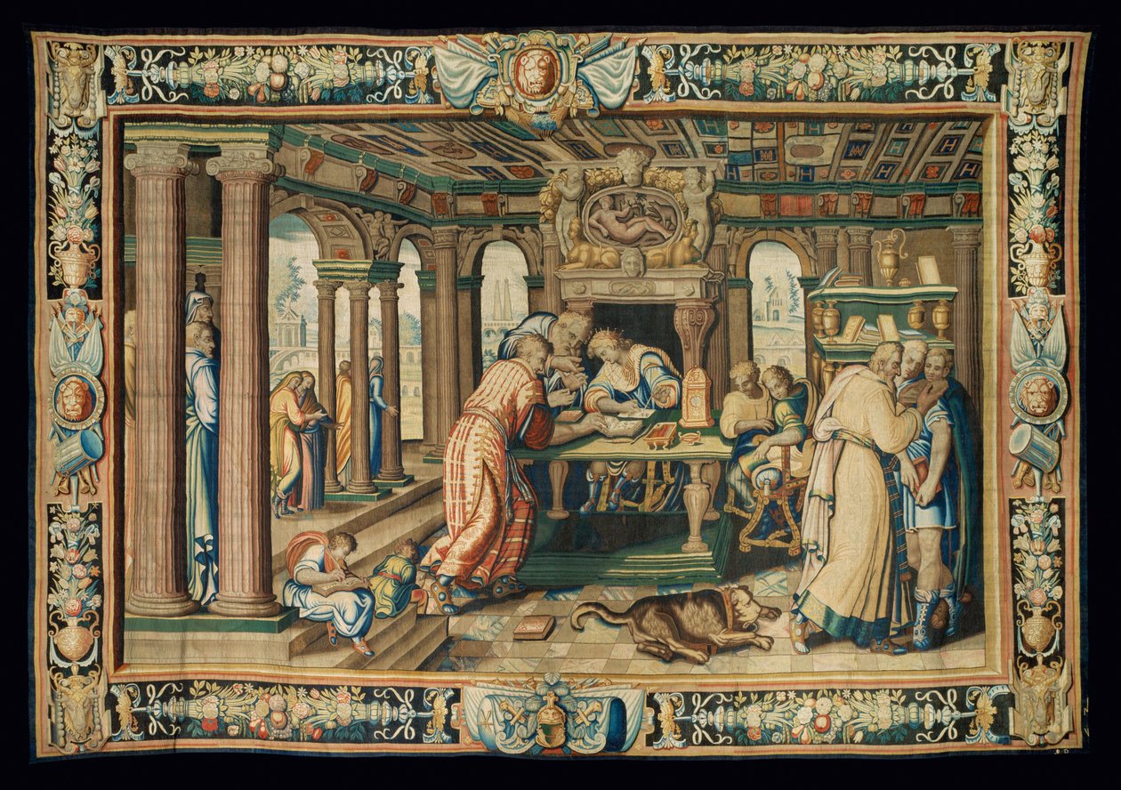 Gobelin " Artemisia története ", Párizs ... alkotó: Antoine Caron