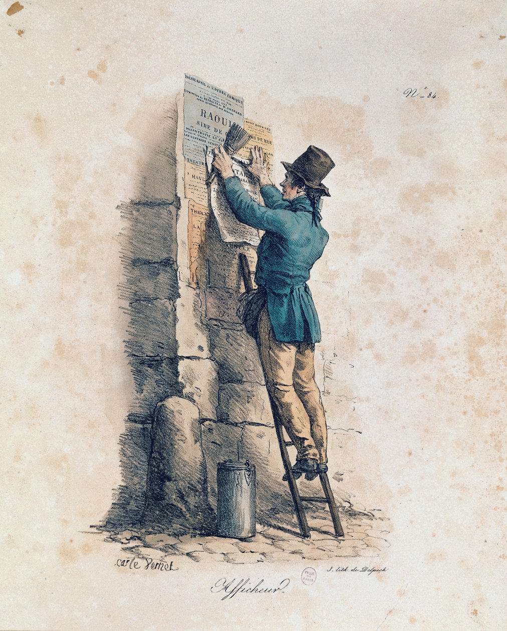 Reklámplakát alkotó: Antoine Charles Horace Vernet