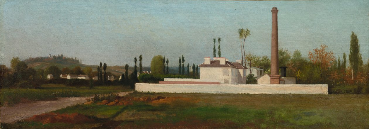 Ipari üzem, 1865-70 körül (olaj, szövet) alkotó: Antoine Chintreuil